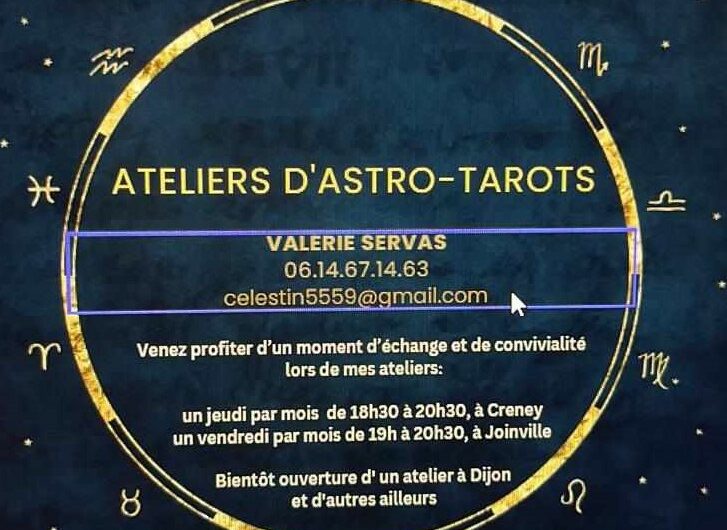 Valérie Servas et ses ateliers Astro-Tarots